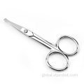 Stainless Steel Scissors Hair eyebrows stainless steel scissors cutting tools round head nose hair beauty scissors Factory